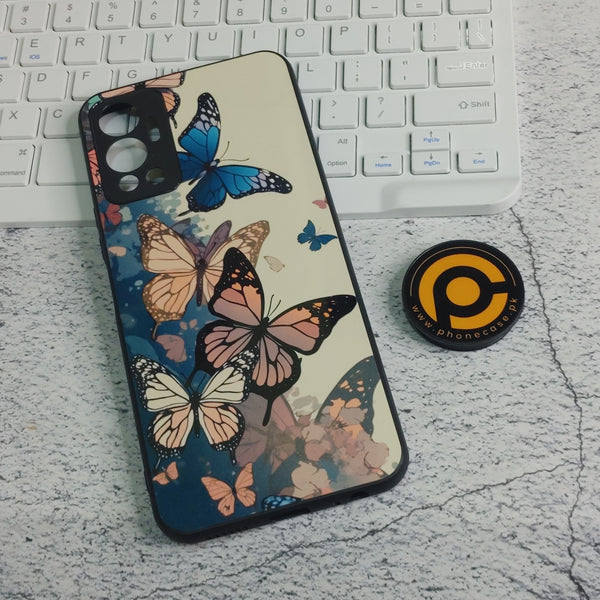 Infinix Hot 12 -Butterflies Design 6  - Premium Printed Glass soft Bumper shock Proof Case CS-30777