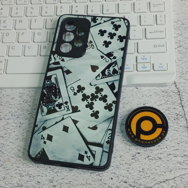 Samsung Galaxy A53 -Card Design case  - Premium Metal Printed soft Bumper shock Proof Case  CS-30773
