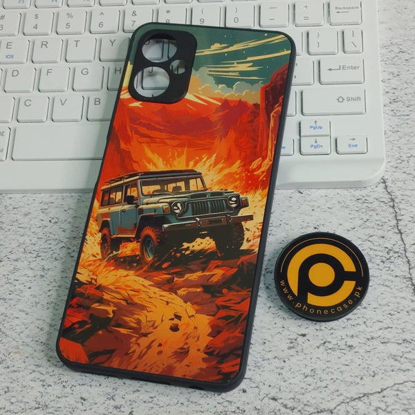 Tecno Camon 19 Neo - Jeep offroad - Premium Metal Printed soft Bumper shock Proof Case  CS-30784 CS-38519