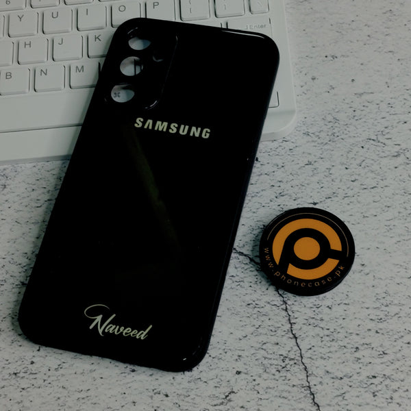 Samsung Galaxy A24 4G - Black Naveed Case - Premium Metal Printed soft Bumper shock Proof Case CS-30982