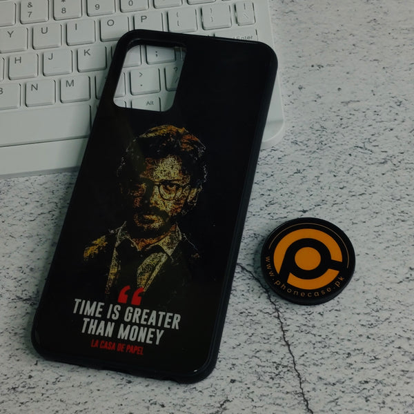 Vivo Y21 4G/ Y33s/  - Time is Greater than money - Soft Bumper shock Proof Glass Case CS-30978