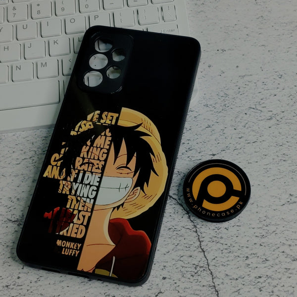 Samsung Galaxy A73 -Anime design  - Premium Printed Glass soft Bumper shock Proof Case  CS-30984