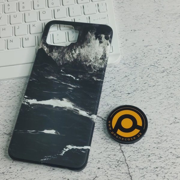 Oppo F17 - Black marble  - Premium Printed hard case  CS-30991