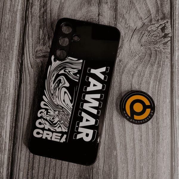 Samsung Galaxy A16 - Yawar 's  Creative - Premium Metal Printed soft Bumper Shock Proof Case