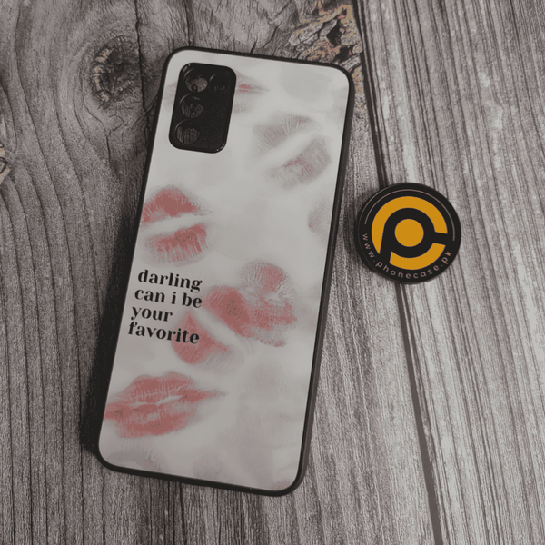 Galaxy A02s/ A03s - Darling can i be your Favorite - Premium Printed Metal soft Bumper shock Proof Case  CS-32937