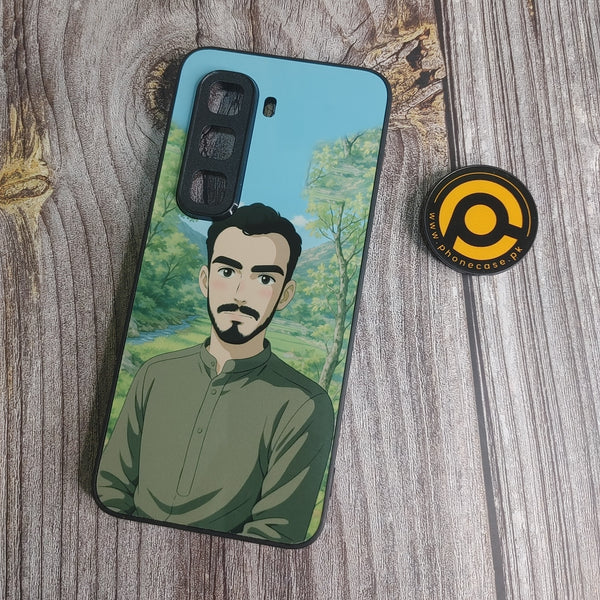 Infinix Hot 50 Pro -  Anime Man - Premium Metal  Printed soft Bumper shock Proof Case  CS-32941