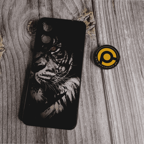 Vivo Y17S - Tiger Design 7 - Premium Printed Glass soft Bumper shock Proof Case CS-18264