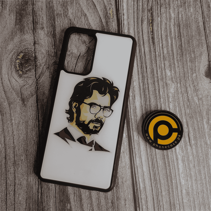 Samsung Galaxy A52/ A52s  -  Professor -Premium Printed Glass soft Bumper Shock Proof Case  CS-32953