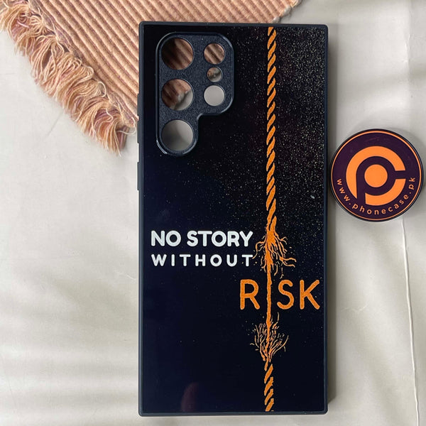 Samsung Galaxy S22 Ultra - The Risk Taker - Premium Metal  Printed soft Bumper shock Proof Case CS-43269