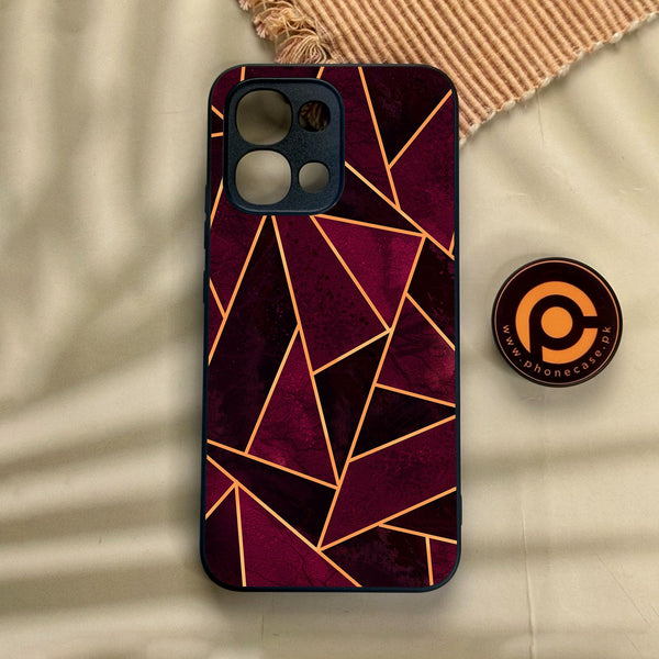 Oppo A6 Pro - Geometric Design 7 - Premium Metal Printed Soft Bumper Shock Proof Case