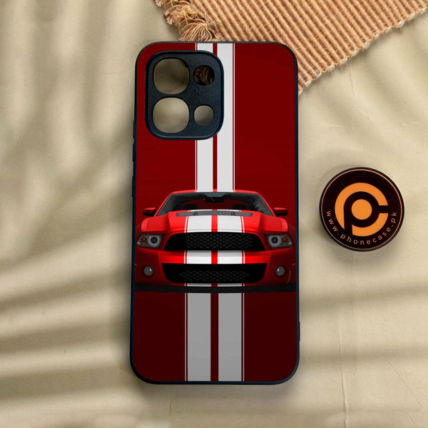 Oppo A6 Pro - Muscle Racing Car - Premium Metal Printed Soft Bumper Shock Proof Case