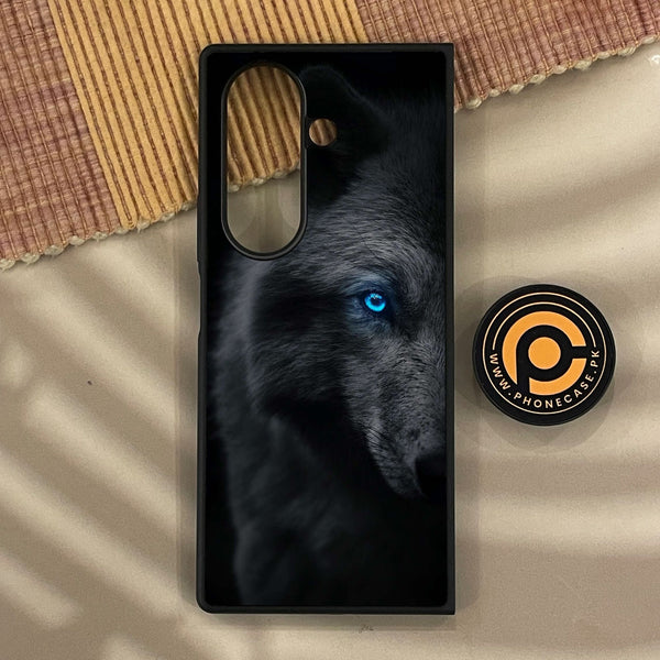 Samsung Galaxy Z Fold 8 - Wolf Design 9 - Premium Metal Printed Soft Bumper Shock Proof Case