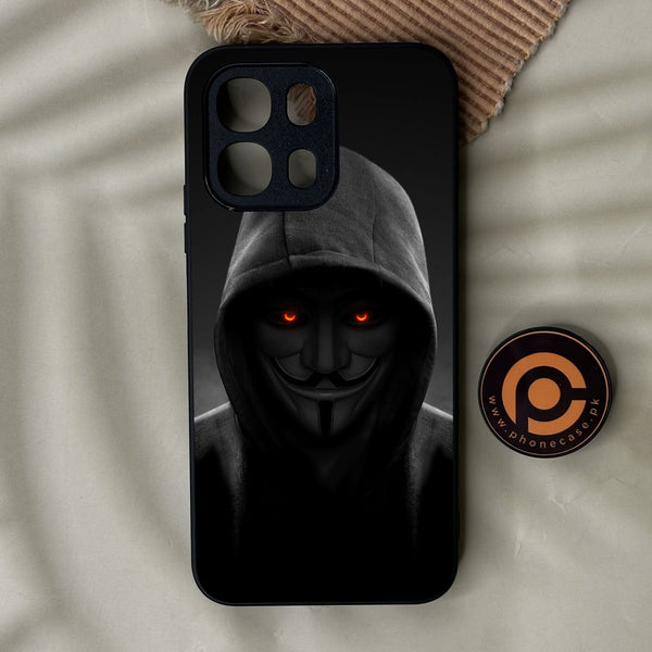 Oppo A6x - Anonymous 2.0 Design 4 - Premium Metal Printed Soft Bumper Shock Proof Case