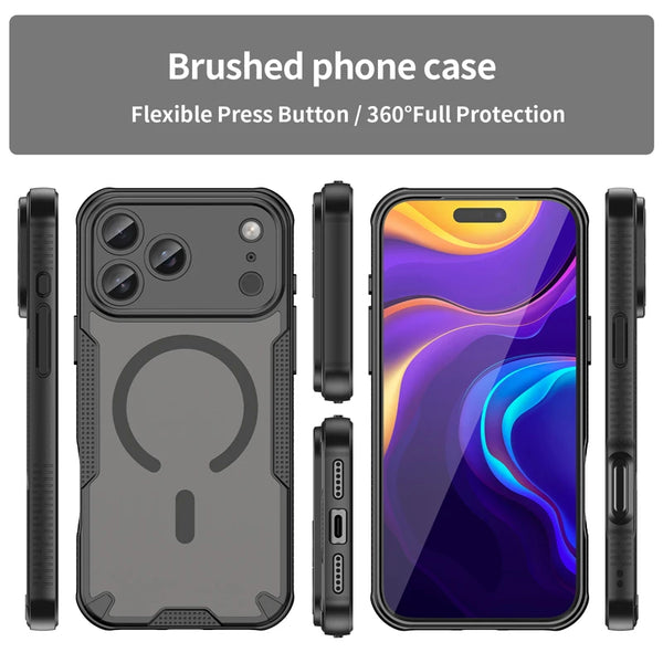 iPhone 17 Pro Max - Translucent ForgeCore Magnetic Armor Phone Case