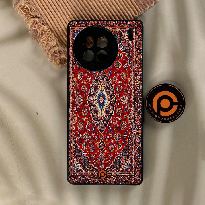 Vivo X90s - Persian Rug Design 2 - Premium Metal Printed Soft Bumper Shock Proof Case