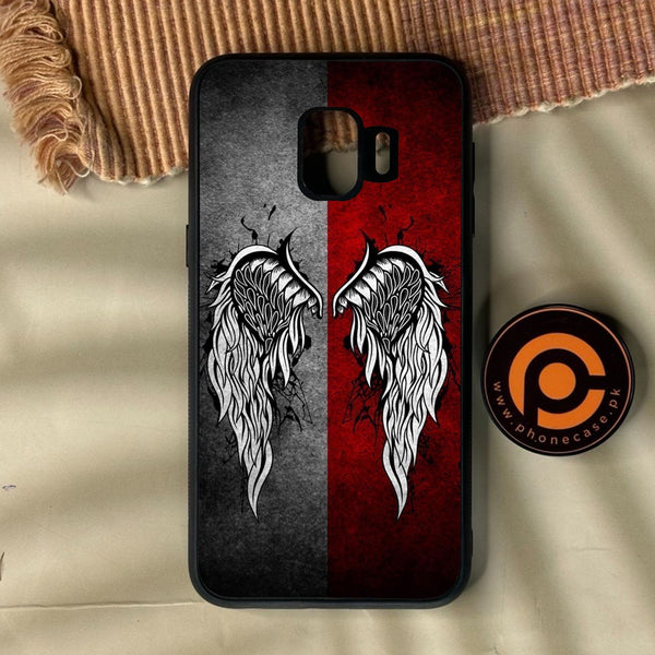 Samsung Galaxy J2 Core - Angel Wings Design 2 - Premium Metal Printed Soft Bumper Shock Proof Case