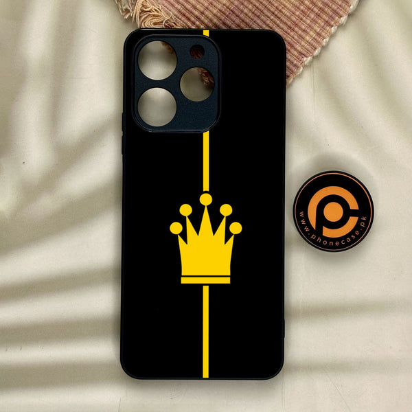 Realme Note 70 - King Design 1 - Premium Metal Printed Soft Bumper Shock Proof Case