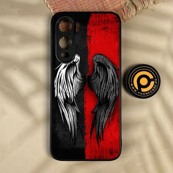 Itel City 200 - Angel 2.0 Design 10 - Premium Metal Printed Soft Bumper Shock Proof Case