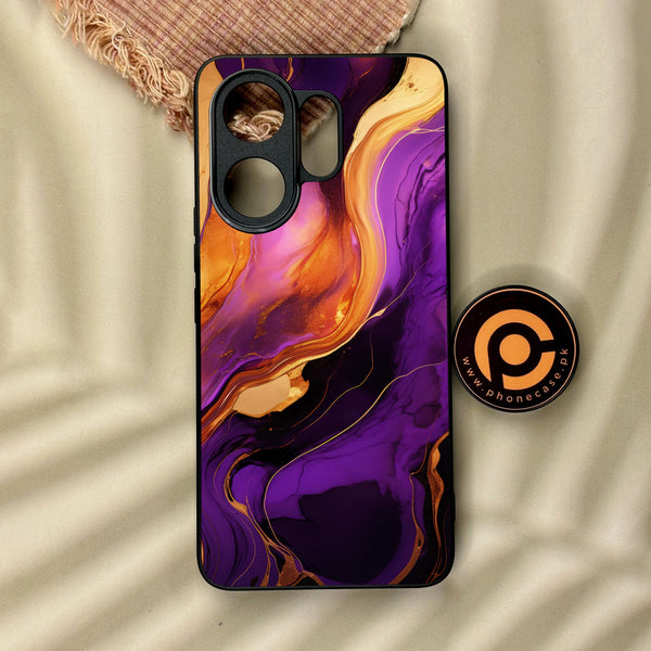 Vivo V60 - Liquid Design 5 - Premium Metal Printed Soft Bumper Shock Proof Case