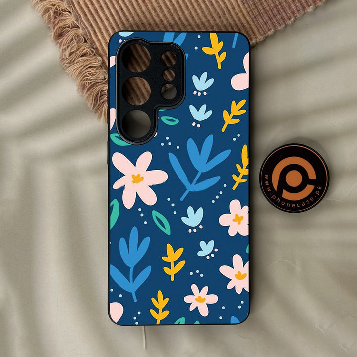 Samsung Galaxy S26 Ultra - Colorful Flowers - Premium Metal Printed Soft Bumper Shock Proof Case