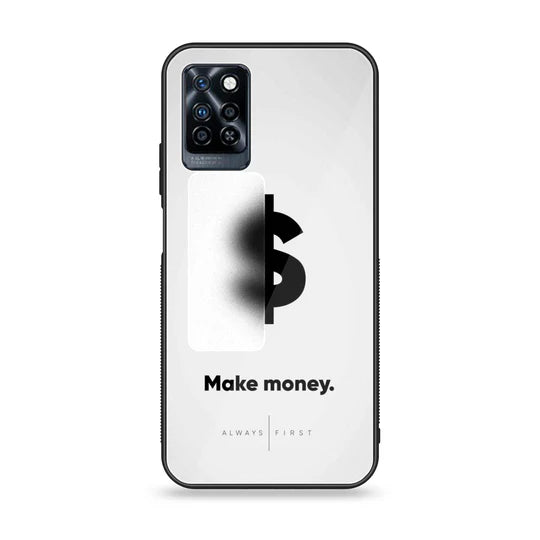 Infinix Note 10 Pro - Dollar Design 9 - Premium Metal Printed soft Bumper shock Proof Case CS-34540