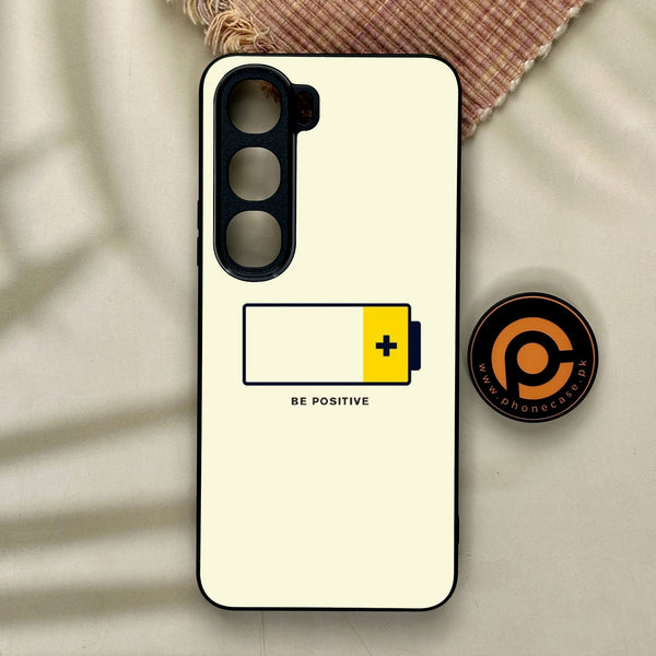 Vivo Y21d - Be Positive Design - Premium Metal Printed Soft Bumper Shock Proof Case