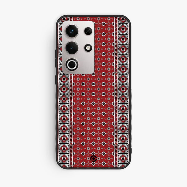 Itel S25 Ultra - Ajrak 12 - Premium Metal Printed Soft Bumper Shock Proof Case