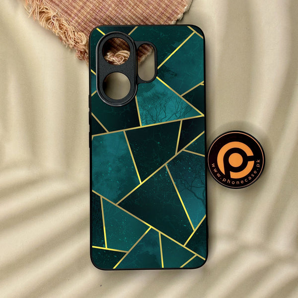 Vivo V60 - Geometric Design 1 - Premium Metal Printed Soft Bumper Shock Proof Case
