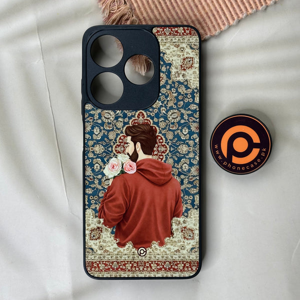 Tecno Spark 10C - Persian Calligraphy Art 48 - Divine Bond Design 2 - Premium Printed Glass soft Bumper shock Proof Case CS-42989
