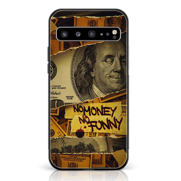 Samsung Galaxy S10 5G  - Dollar Design 1 - Premium Printed Glass soft Bumper shock Proof Case CS-11714 CS-12316 CS-16594 CS-16604 CS-16738
