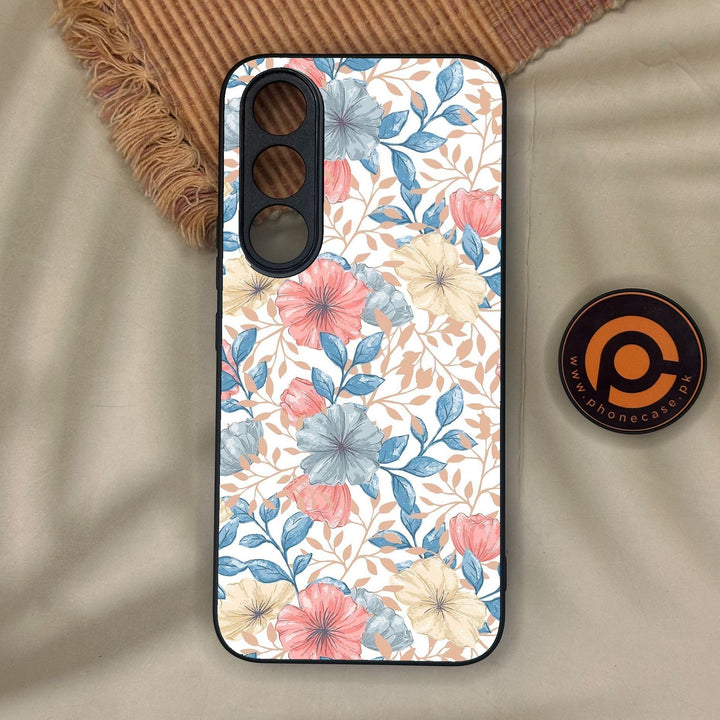 Vivo V70 FE - Seamless Flower - Premium Metal Printed Soft Bumper Shock Proof Case