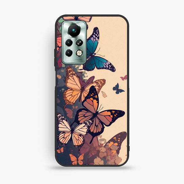 Infinix Note 11 Pro - Butterflies Design 6 - Premium Metal Printed Soft Bumper Shock Proof Case