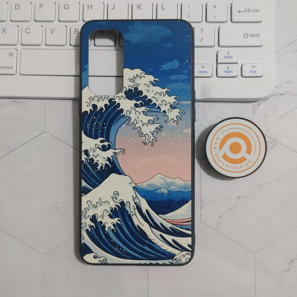 OnePlus Nord 2 5G -Ocean Wave Art  - Premium Metal Printed soft Bumper Shock Proof Case CS-24307