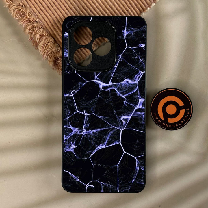 Honor X8d - Black Marble Design 10 - Premium Metal Printed Soft Bumper Shock Proof Case