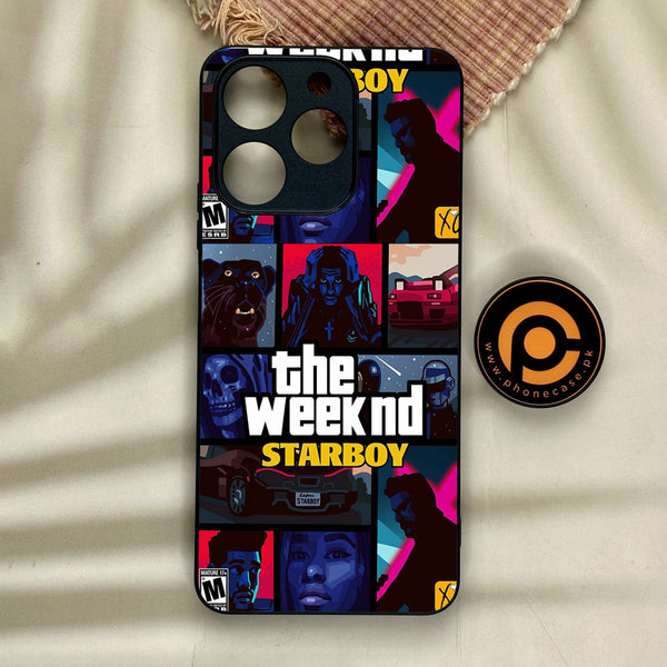 Realme Note 70 - The Weeknd Star Boy - Premium Metal Printed Soft Bumper Shock Proof Case