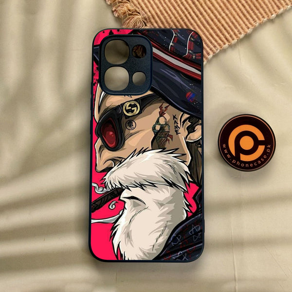 Oppo A6 Pro - Master Roshi - Premium Metal Printed Soft Bumper Shock Proof Case