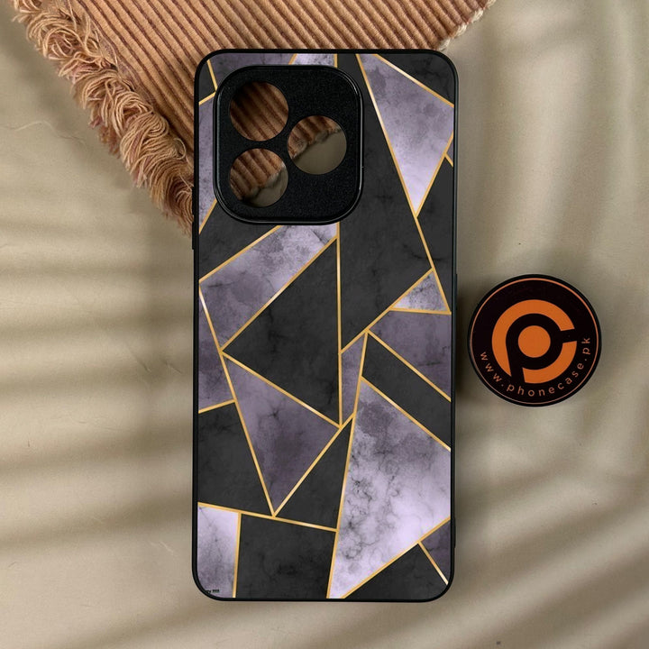 Honor X8d - Geometric Design 8 - Premium Metal Printed Soft Bumper Shock Proof Case