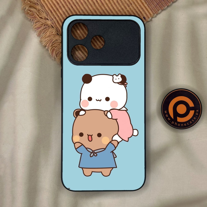 Oppo A6C - Cute Bubu Dudu Design 5 - Premium Metal Printed Soft Bumper Shock Proof Case