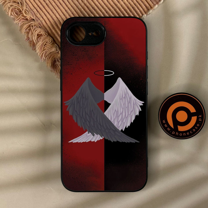 iPhone 17e - Angel 2.0 Design 7 - Premium Metal Printed Soft Bumper Shock Proof Case