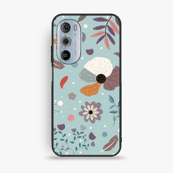 Motorola Edge 30 Pro - Floral Series Design 5 - Premium Metal Printed Soft Bumper Shock Proof Case