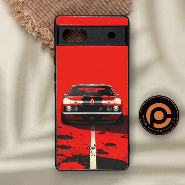 Google Pixel 6a - Classic Racer Vibes - Premium Metal Printed Soft Bumper Shock Proof Case