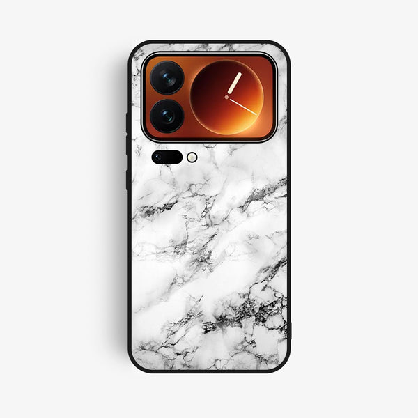 Xiaomi 17 Pro - White Design 7 - Premium Metal Printed Soft Bumper Shock Proof Case
