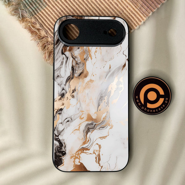 iPhone Air - Liquid Marble Design 1 - Premium Metal Printed Soft Bumper Shock Proof Case