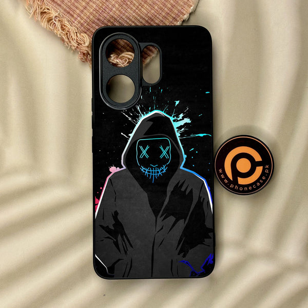 Vivo V60 - Anonymous 2.0 Design 8 - Premium Metal Printed Soft Bumper Shock Proof Case