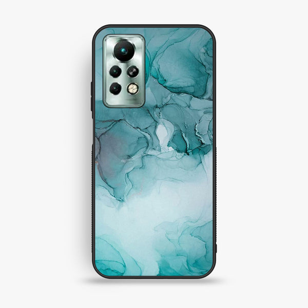 Infinix Note 11 Pro - Blue Marble Design 3 - Premium Metal Printed Soft Bumper Shock Proof Case