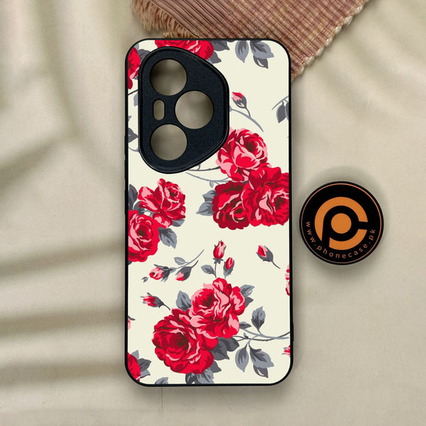 Honor 400 Pro - Floral Series Design 8 - Premium Metal Printed Soft Bumper Shock Proof Case