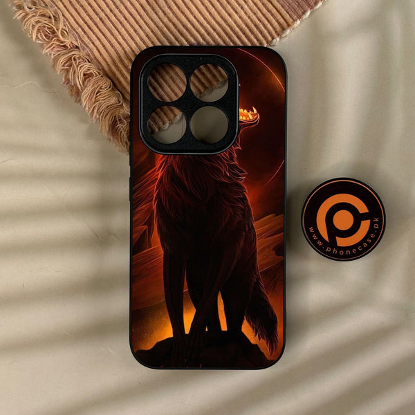 Xiaomi 17 - Wolf Design 6 - Premium Metal Printed Soft Bumper Shock Proof Case
