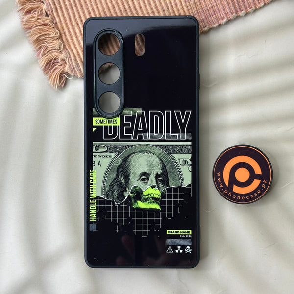 Tecno Camon 40 Pro - Deadly Dollar Design - Premium Metal Printed Soft Bumper Shockproof Case CS-42912