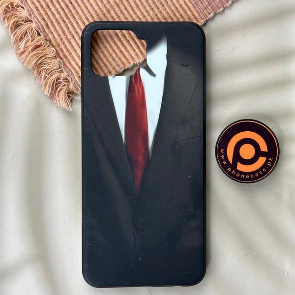 Oppo F17 - Man Suit Shirt Tie Soft - Premium Printed Glass soft Bumper shock Proof Case CS-42881