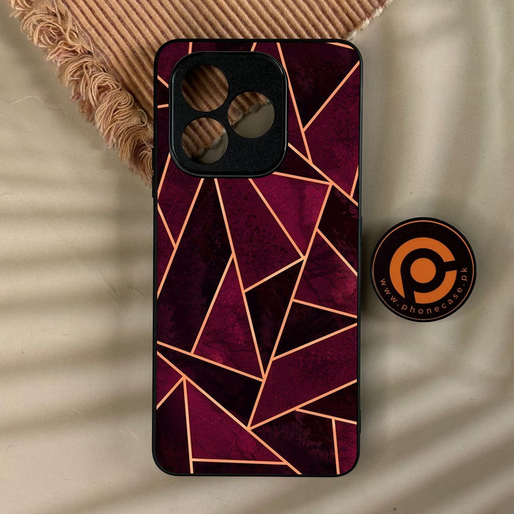 Honor X8d - Geometric Design 7 - Premium Metal Printed Soft Bumper Shock Proof Case